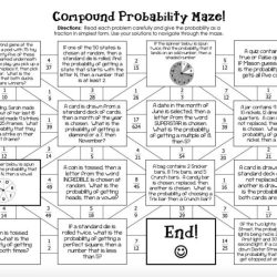 Simple probability maze 1 answer key