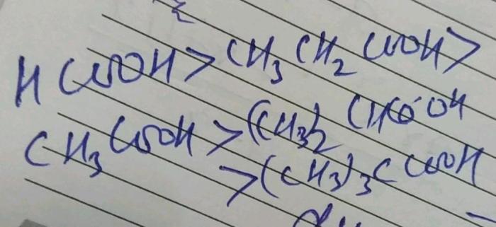 Rank the three compounds from most acidic to least.